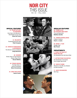 NOIR CITY Magazine Table of Contents