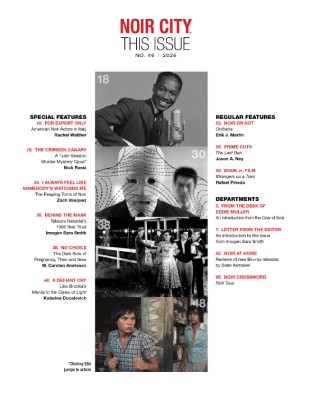 NOIR CITY Magazine Table of Contents